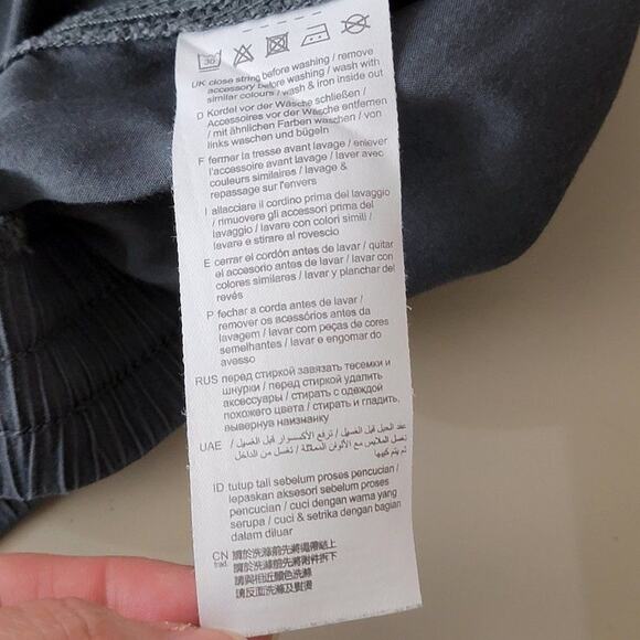 Esprit Capri Pants Womens Size 6 Gray Lightweight Elastic Waist Drawstring - Picture 11 of 14